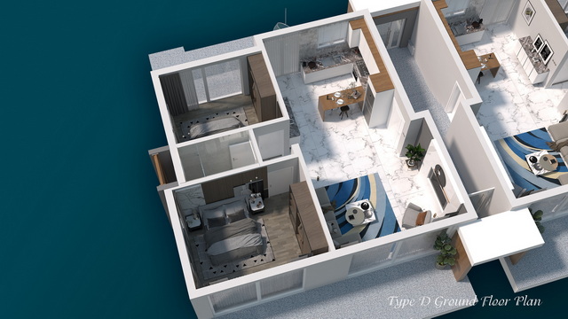 Four Seasons Life 2 2+1 Apartment Ground Floor plan Sea Swan 4